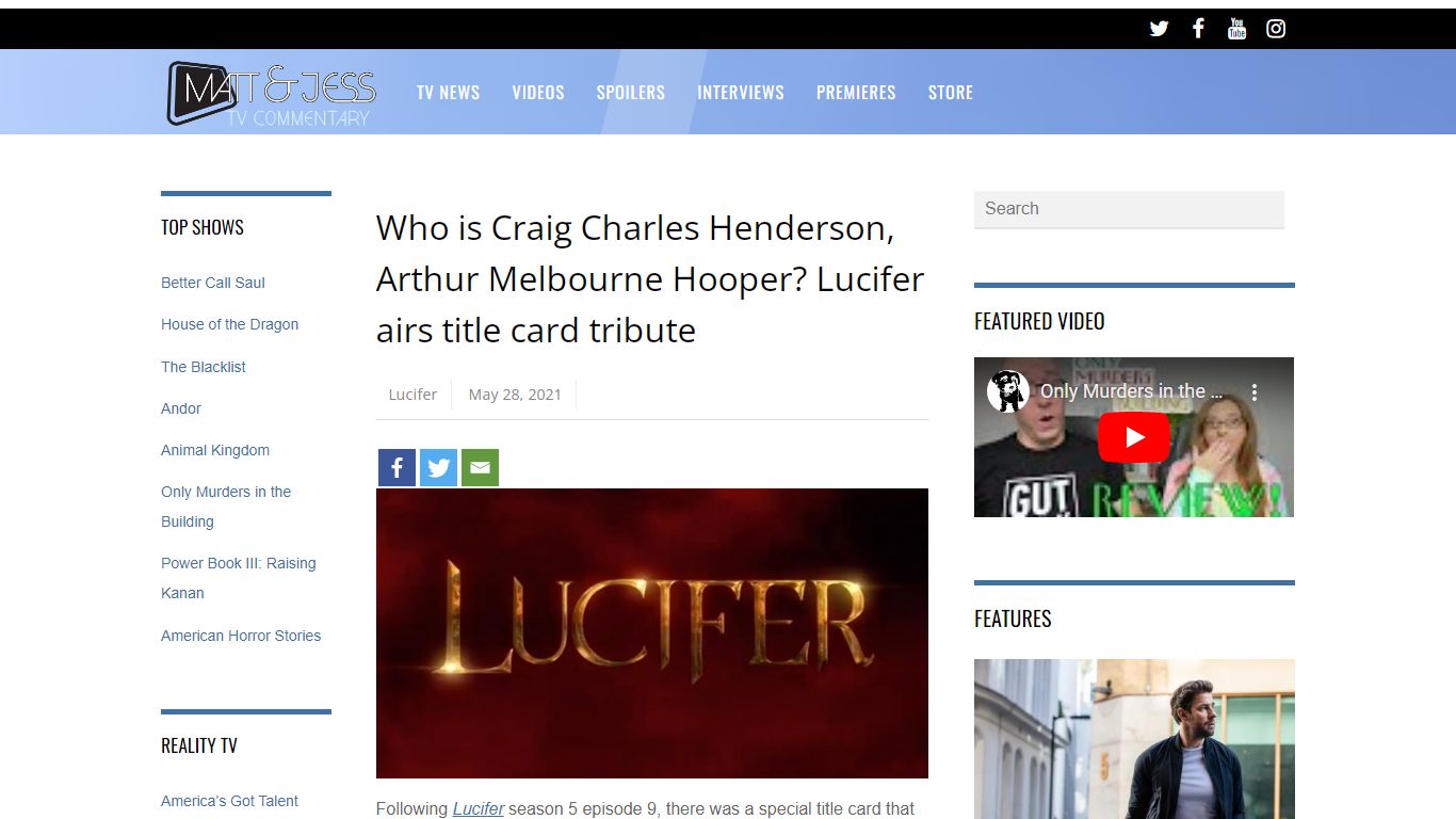 Who is Craig Charles Henderson, Arthur Melbourne Hooper ... - CarterMatt