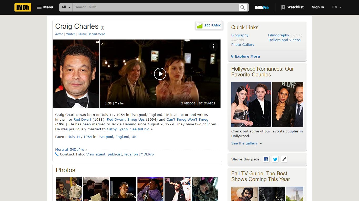 Craig Charles - IMDb